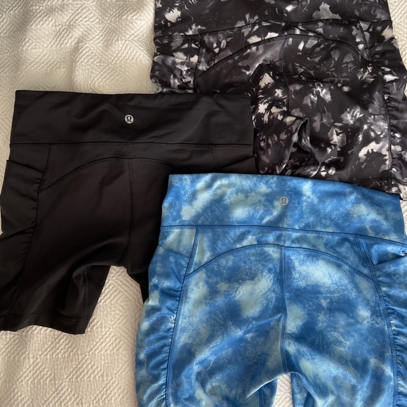 Lululemon 12” Bike Shorts with Side Pocket (SET OF 3) - Picture 2 of 2